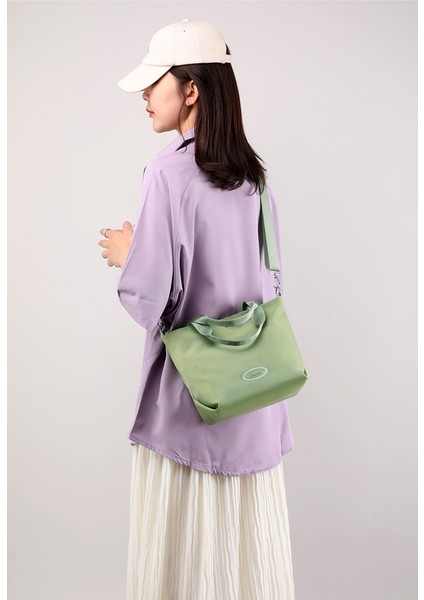 Küçük Çanta Kadın 2023 Yeni Taşınabilir Kova Çanta Moda Rahat Omuz Crossbody Çanta Oxford Naylon Çanta (Yurt Dışından) modelleri