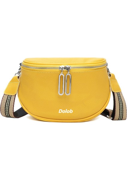 Moda Eyer Çantası Kadın Çantası 2024 Yeni Hakiki Deri Crossbody Çanta Çift Fermuarlı Ilk Katman Inek Derisi Küçük Çanta Omuzdan Askili Çanta (Yurt Dışından)