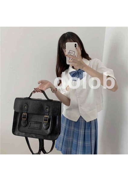 Yeni Postacı Çantası Kadın Kolej Tarzı Üniforma Çanta Okul Çantası Büyük Kapasiteli Sırt Çantası Crossbody Işe Gidiş Çantası (Yurt Dışından) fiyatları