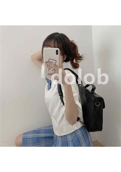 Yeni Postacı Çantası Kadın Kolej Tarzı Üniforma Çanta Okul Çantası Büyük Kapasiteli Sırt Çantası Crossbody Işe Gidiş Çantası (Yurt Dışından) modelleri