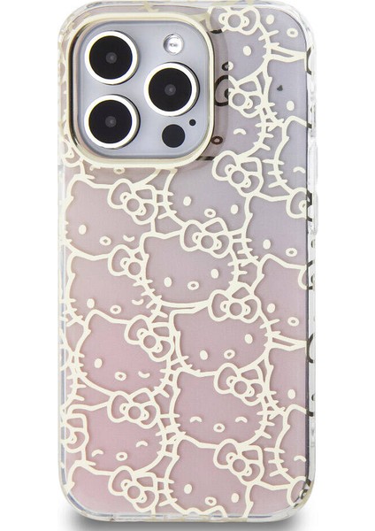 Apple iPhone 15 Pro Hello Kitty Lisanslı Renk Geçişli Elektroplating Kaplama Kitty Head Pembe fiyatları