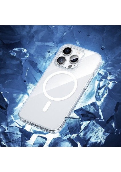 Apple iPhone 14 Pro Max Uyumlu Magsafe Şarj Özellikli 1.8mm Ultra Ince Şeffaf Kılıf Şeffaf indirimleri