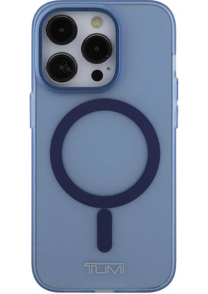 Apple iPhone 15 Pro Uyumlu Tumı Lisanslı Magsafe Şarj Özellikli Buzlu Mat Kılıf Mavi fiyatları