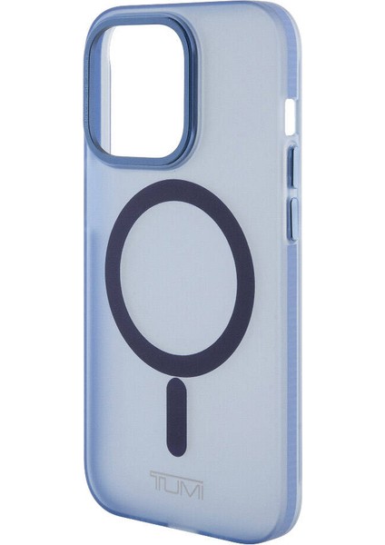 Apple iPhone 15 Pro Uyumlu Tumı Lisanslı Magsafe Şarj Özellikli Buzlu Mat Kılıf Mavi fırsatları