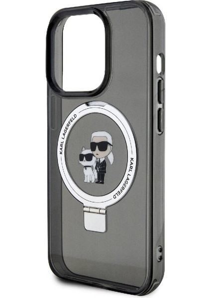 Apple iPhone 15 Pro Max Lisans Magsafe Özellik K&c Ikonik Ring Standlı Siyah modelleri