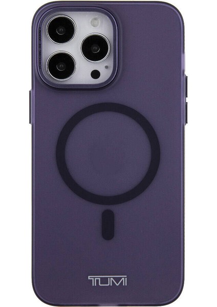 Apple iPhone 15 Pro Max Uyumlu Tumı Lisanslı Magsafe Şarj Özellikli Buzlu Mat Kılıf Mor fiyatları