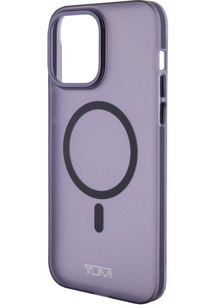 Apple iPhone 15 Pro Max Uyumlu Tumı Lisanslı Magsafe Şarj Özellikli Buzlu Mat Kılıf Mor fırsatları