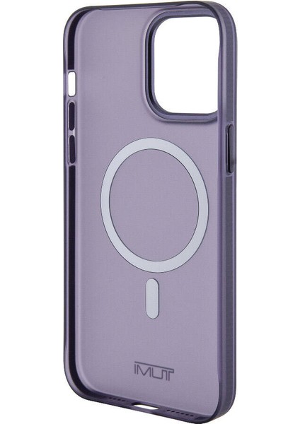 Apple iPhone 15 Pro Max Uyumlu Tumı Lisanslı Magsafe Şarj Özellikli Buzlu Mat Kılıf Mor indirimleri