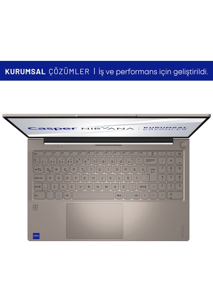 Nirvana X700.1235-8V00R-K-F Intel Core i5-1235U 8GB RAM 500GB NVME SSD GEN4 Windows 11 Pro