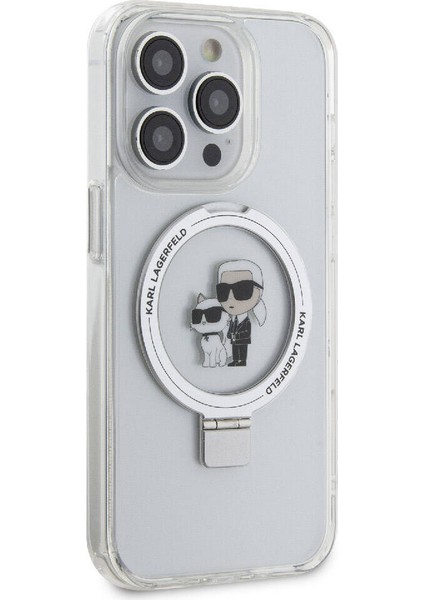 Apple iPhone 15 Pro Max Lisans Magsafe Özellik K&c Ikonik Ring Standlı Beyaz modelleri