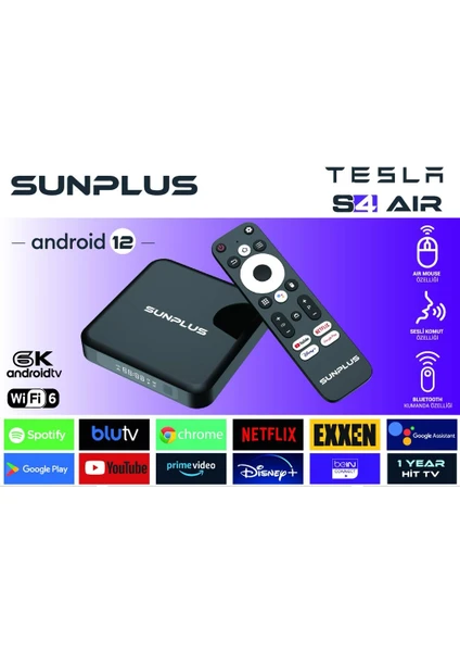 Tesla S4 Air Android TV Box