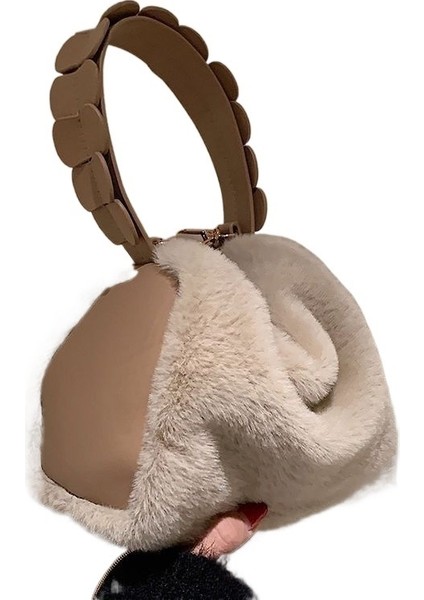 Sonbahar ve Kış Tüylü Çanta Tüylü Çanta Sonbahar Çanta Kadın Moda Doku Peluş Zincir Crossbody Çanta (Yurt Dışından)