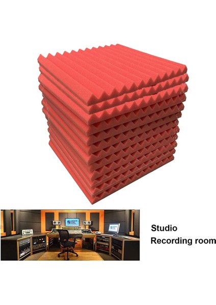 12X12 Inç Ses Yalı Paneli Kendinden Yapışkanlı Kırmızı (Yurt Dışından) fırsatları