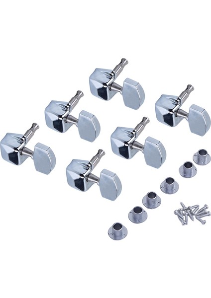 Elektro Için 6x Metal Yarı I Tuner Kafası 3RIGHT3LEFT (Yurt Dışından) fiyatları