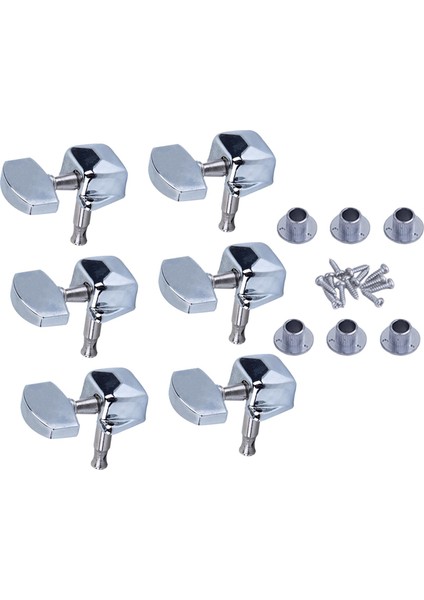 Elektro Için 6x Metal Yarı I Tuner Kafası 3RIGHT3LEFT (Yurt Dışından) modelleri