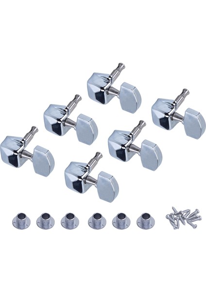 Elektro Için 6x Metal Yarı I Tuner Kafası 3RIGHT3LEFT (Yurt Dışından) fırsatları