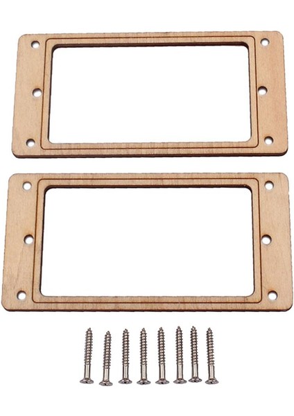 Elektro Parçaları Aksesuarları Için Ahşap Humbucker Pikap Çerçevesi Flate (Yurt Dışından)
