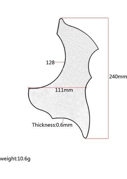 Planet Akustik Gitar Pickguard Kendinden Yapışkanlı Çizilme Önleyici Plaka (Yurt Dışından)