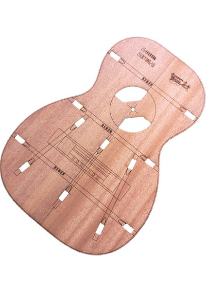 26 Inç Ukulele Müziği Için Ahşap Gitar Yapımı Şablonları (Yurt Dışından)