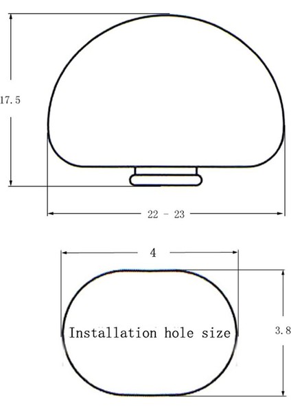 6x Elektrikli Mandal Kapakları Düğmeleri Kırmızı (Yurt Dışından) fiyatları