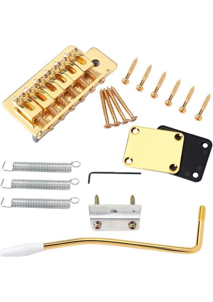 Tremolo Köprüsü Whammy Gitar Çubuğu Boyun Plakası Vidaları Elektro Gitar Yedek Parçaları Için Altın (Yurt Dışından)