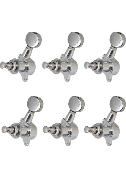 6 Adet Metal Mühürlü 6l Tuning Pegs Makine Kafaları Elektro Gitar Aksesuarı Için (Yurt Dışından)