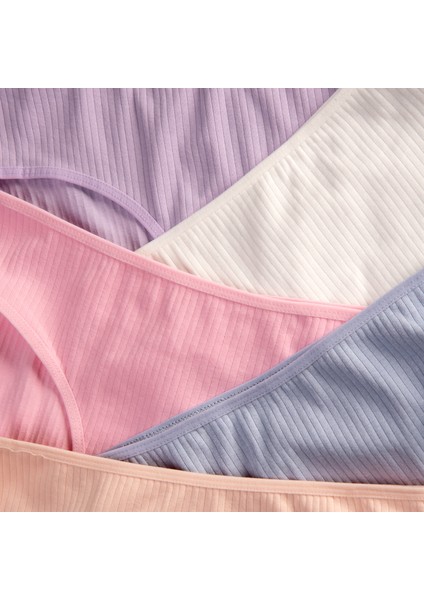 Pamuklu Düz Genç Kız Çocuk Fitilli Slip Külot 5 Li Set Paket Normal Bel fiyatları