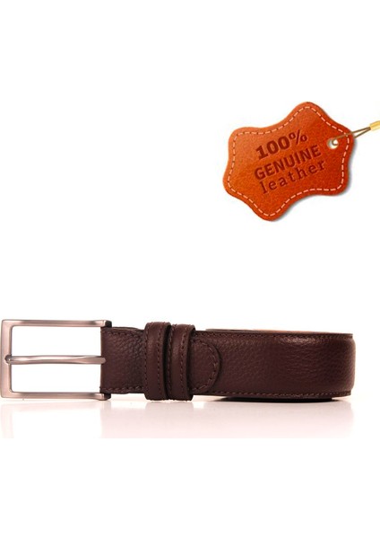 Naturel Spor Deri Kemer -Kahverengi fiyatları