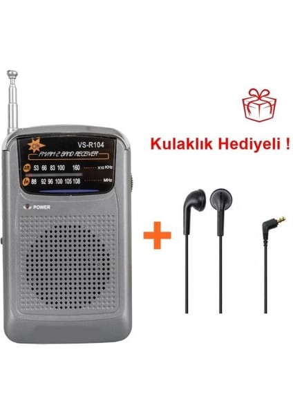 Mini Pilli Cep Radyosu Yüksek Çekim Kalitesi Kulaklıklı Deprem Çantası Radyosu Pilli