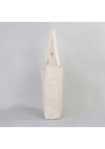 Kendin Tasarla Kişiye Özel 48X41X10 Krem Ham Bez Alışveriş Çantası modelleri