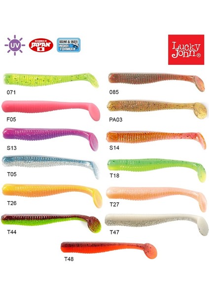 Silikon Yem Luckyjohn Long John 7.9cm 8’li Pk RENK:085
