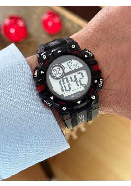 Dijital Su Geçirmez Genç Kol Saati SPEC000616 Alarm, Kronometre, LED Erkek Kol Saati fiyatları