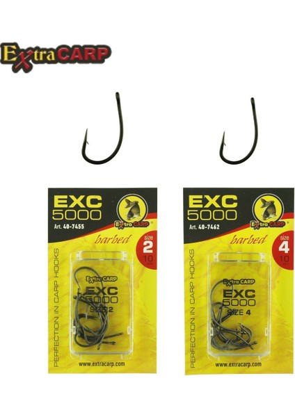 Sazan Iğnesi Extracarp Hooks Exc 5000 2 No 10’lu Paket