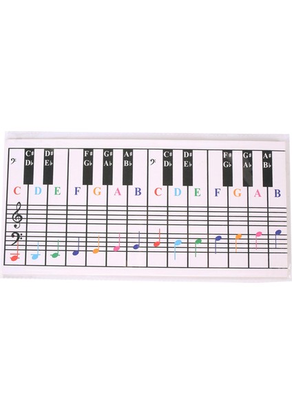 Çocuklar Için Tuşu Notasyonu Etiketi Dayanıklı Klavye Alıştırma Kağıdı (Yurt Dışından) modelleri
