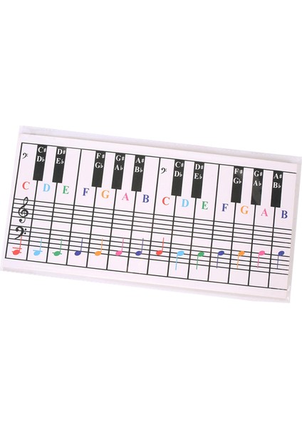 Çocuklar Için Tuşu Notasyonu Etiketi Dayanıklı Klavye Alıştırma Kağıdı (Yurt Dışından) indirimleri