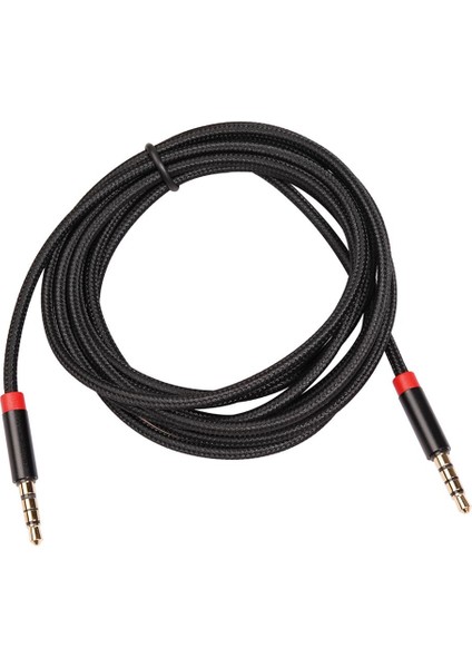 3.5mm Aux Kayız Ses Naylon Örgülü - Stereo 2 M (Yurt Dışından)