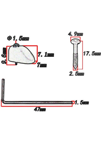 6 x Krom Kilitleme Somunu Enstrüman Yedek Parçaları (Yurt Dışından) fiyatları