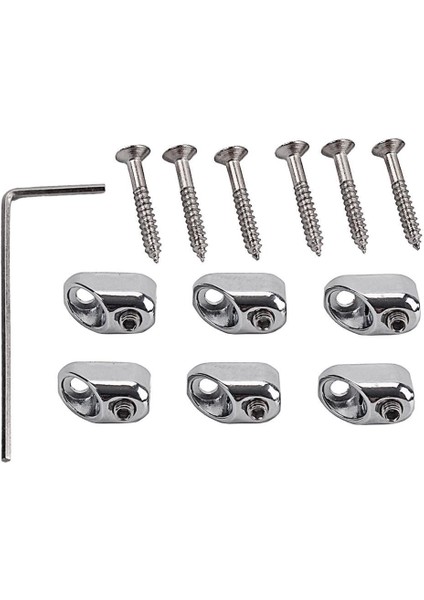 6 x Krom Kilitleme Somunu Enstrüman Yedek Parçaları (Yurt Dışından) indirimleri