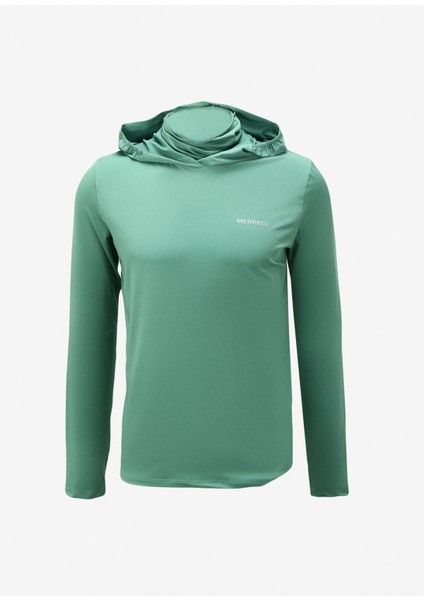 Yeşil Erkek Kapüşon Yaka Sweatshirt M23TRAINTRAIN