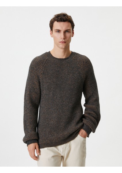 Triko Kazak Bisiklet Yaka Dokulu Uzun Kollu modelleri