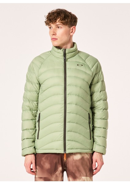 Açık Yeşil Erkek Kapüşonlu Zip Ceket FOA404730 Snowbound Pkble Down Puff