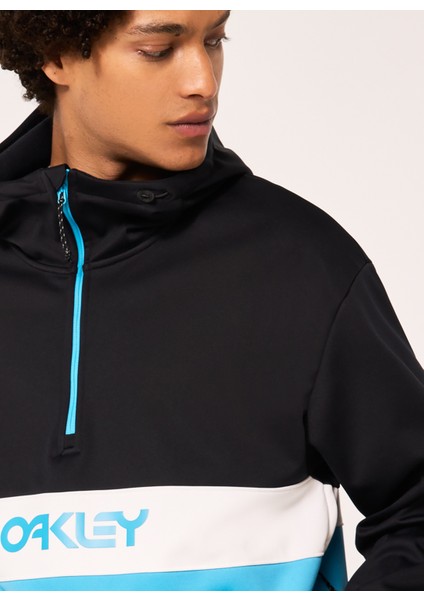 Siyah - Mavi Erkek Kapüşonlu Baskılı Sweatshirt FOA404727 Tnp Nose Grab Softshell H fırsatları