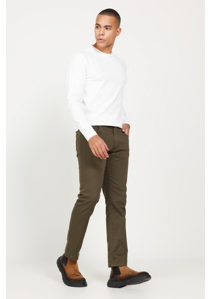 Comfort Fit Rahat Kesim 5 Cep Armürlü Pamuklu Pantolon fiyatları