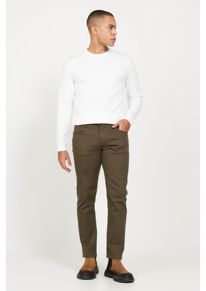 Comfort Fit Rahat Kesim 5 Cep Armürlü Pamuklu Pantolon modelleri