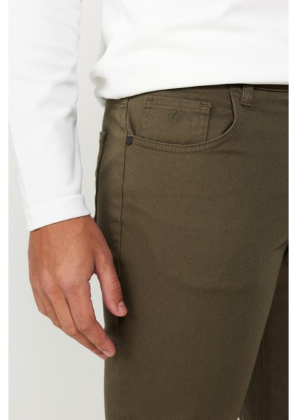 Comfort Fit Rahat Kesim 5 Cep Armürlü Pamuklu Pantolon fırsatları