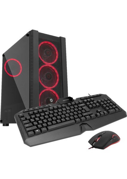 GM-1255 I5-12400F 16GB 512GB 4gb R9370 500W Dos Oyuncu Pc