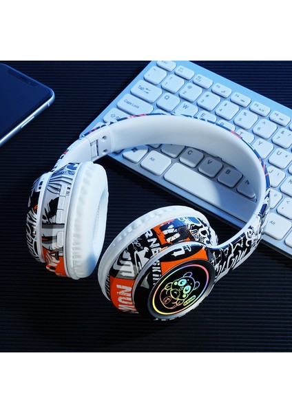 Başa Takılan Bluetooth Kulaklık Aydınlık Graffiti Kablosuz (Yurt Dışından)