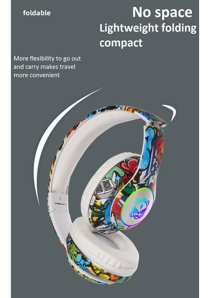 Başa Takılan Bluetooth Kulaklık Aydınlık Graffiti Kablosuz (Yurt Dışından) indirimleri