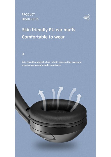 Başa Takılan Bluetooth Kulaklık Katlanabilir ve Döndürülebilir (Yurt Dışından)