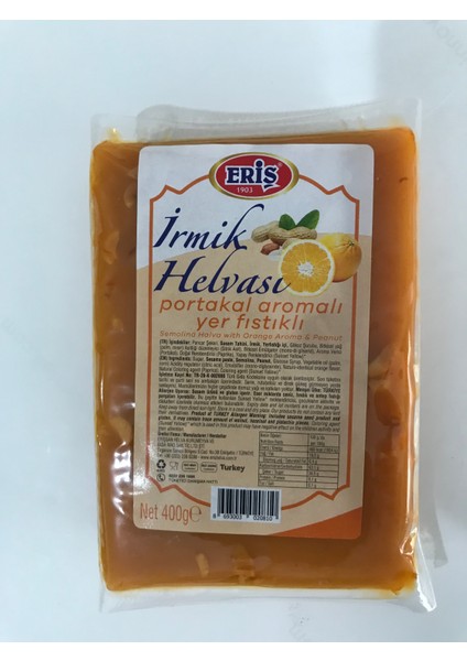 Irmik Helvası Portakal ve Yer Fıstıklı 400GR